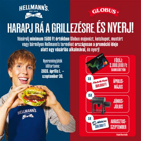 Globus és Hellmann's termékek