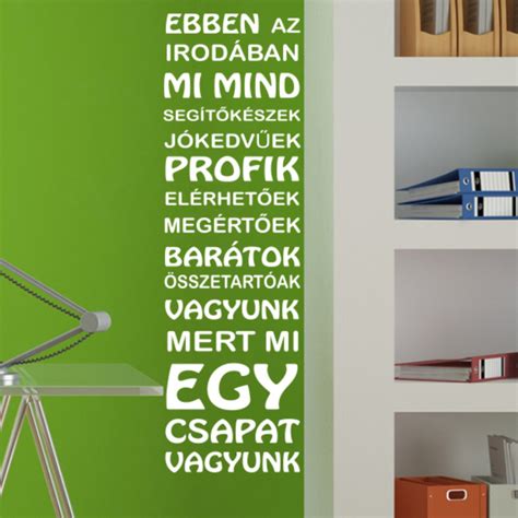 Inspirációs idézet tábla irodában