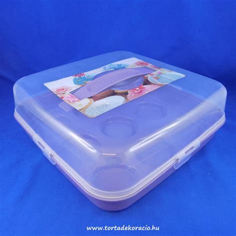 Muffin szállító doboz mélyedésekkel