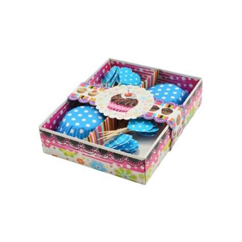 Különböző mintázatú karton muffin szállító dobozok