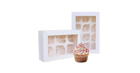 Egyedi logóval ellátott muffin szállító doboz