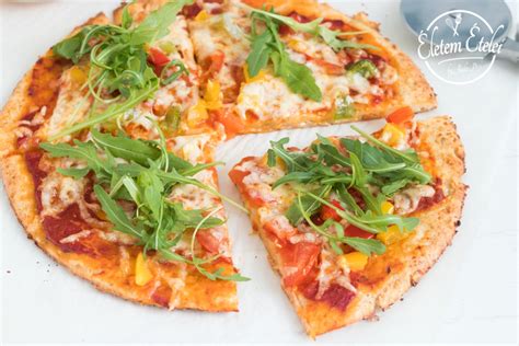 Gyors túró alapú pizza feltéttel