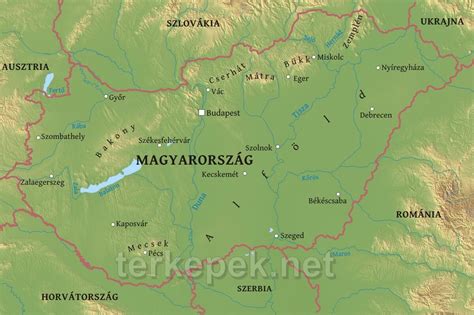 A Maros folyó és Makó elhelyezkedése Magyarország térképén