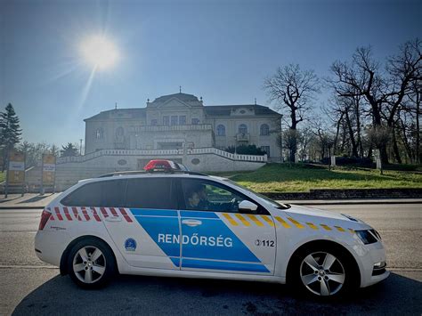 A rendőrség helyszínelése Mosonmagyaróváron