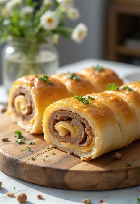 Márványsajtos csigatészta tekercs tálalva