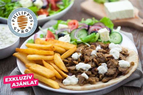 Különböző gyros tálak és dürümök