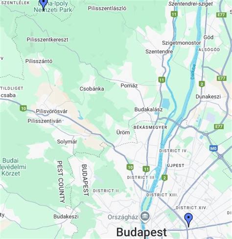 Dunakeszi térkép