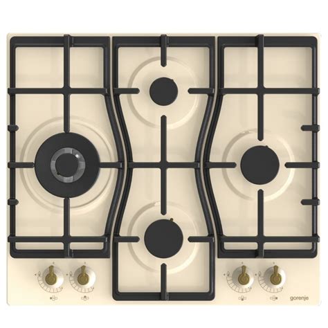 A Gorenje GKTG6SY2W gáz főzőlap égőinek sematikus elrendezése és teljesítménye