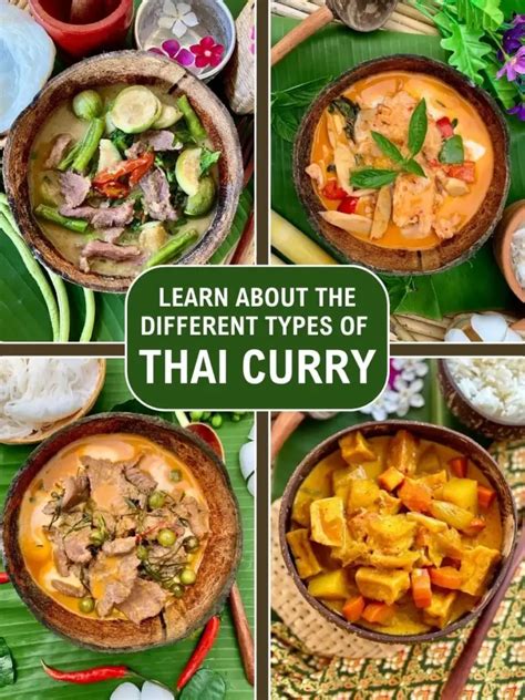 különböző thai curry paszták