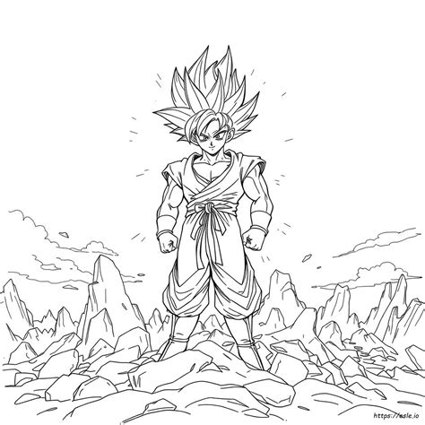 Goku színező oldalak gyűjteménye