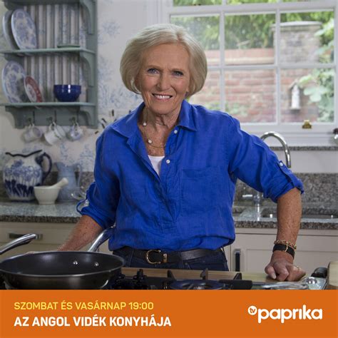 Mary Berry inspiráló képe a sütés közben