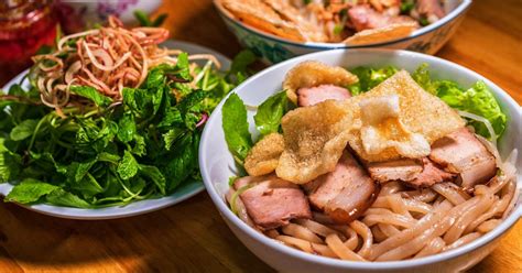 Cao Lau tészta Vietnamban