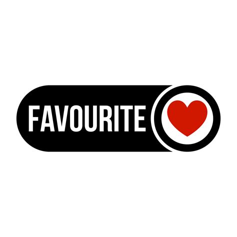 Favorite button on a website