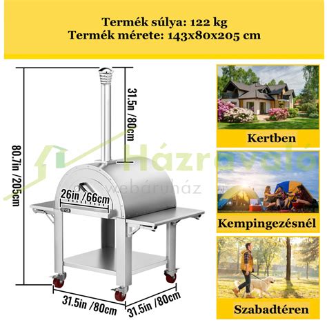 hagyományos fatüzelésű kemence működés közben