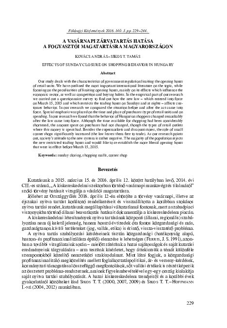A NETA hatása a fogyasztói magatartásra