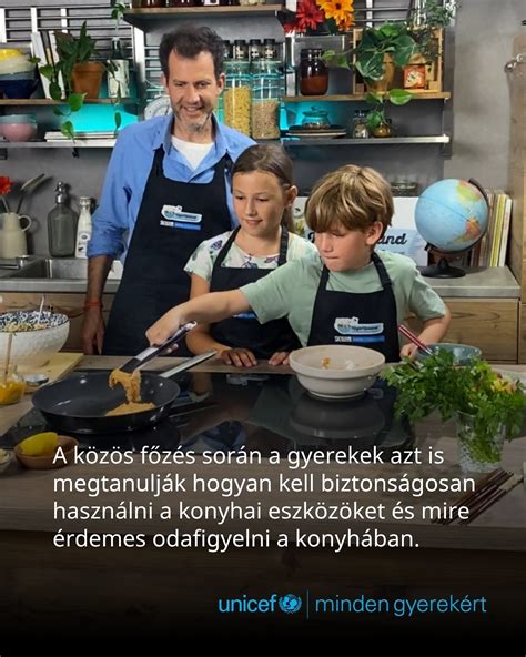 gyerekek a konyhában, közös főzés és tanulás