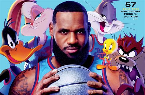 LeBron James és a Looney Tunes karakterek a Space Jam: Új kezdetekben