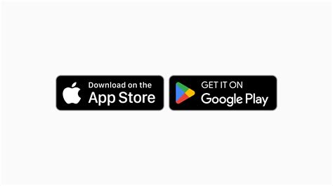 Mobiltelefon ikon a Google Play Store és Apple App Store logóival