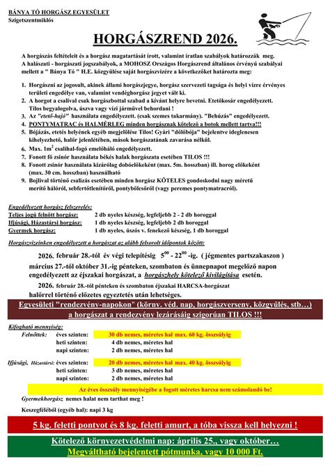 grafikon a horgászati szabályok és adminisztrációs lépések folyamatáról