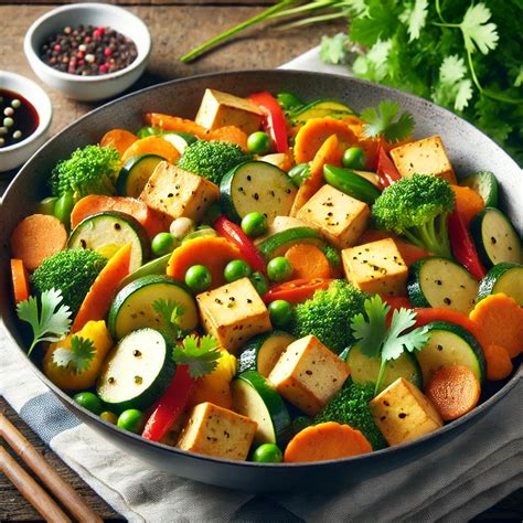 egészséges, friss zöldségekből készült wok étel