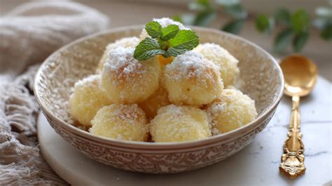 krémes túrógombóc csokoládéöntettel