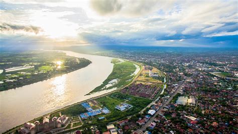 Mekong folyó gátépítési helyszín