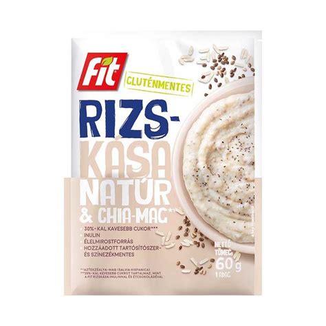 Laktózmentes rizskása chia maggal