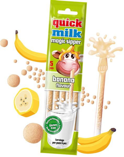 Quick Milk szívószálak különböző ízekben