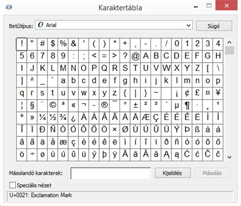 Unicode kártya szimbólumok táblázat
