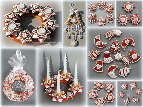 Karácsonyi mézeskalácsok különböző formákban