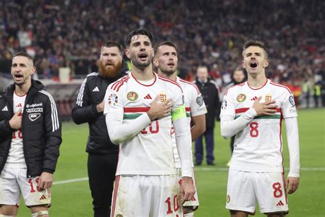Magyar U17-es válogatott ünneplés
