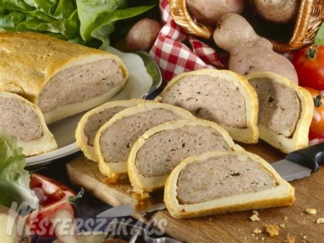 Burgonyás burokban sült vagdalt illusztráció