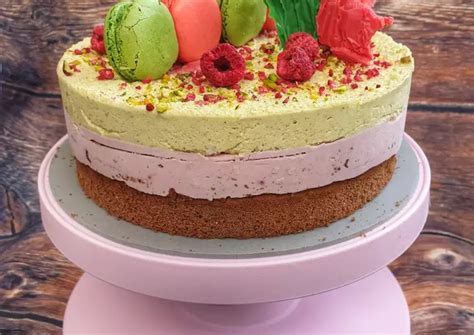 málnás kókuszos torta