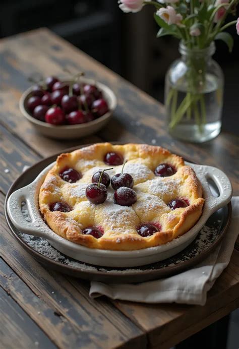 Clafoutis barackkal és csokiforgáccsal