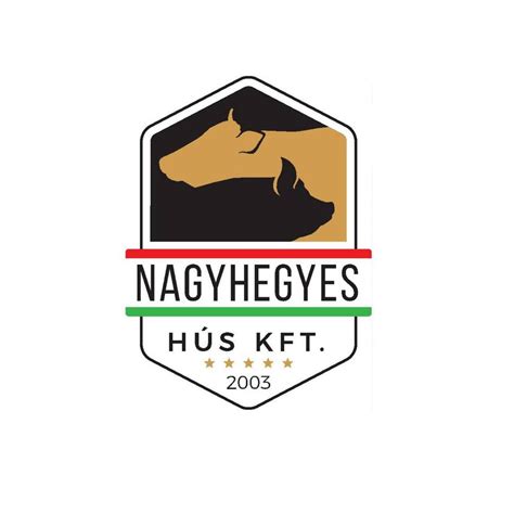 A Nagyhegyes Hús Kft. logója és a cég telephelyeinek térképe Magyarországon.