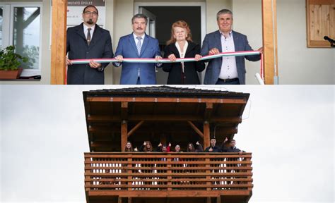 Nagyhegyes látképe a naplementében.