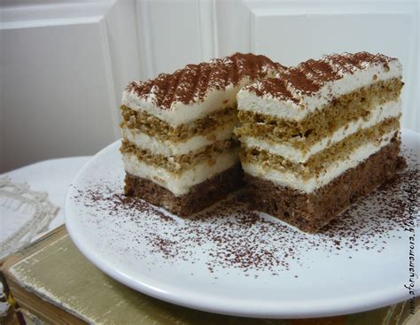 Gesztenyés tiramisu szelet