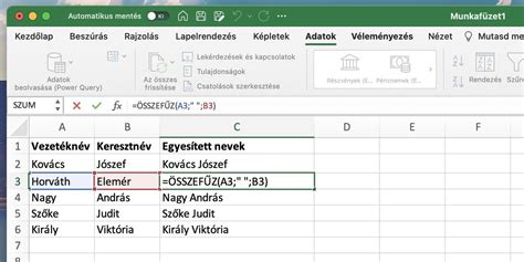 Kézírásos családnév és keresztnév lista