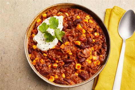 chili con carne tálalva