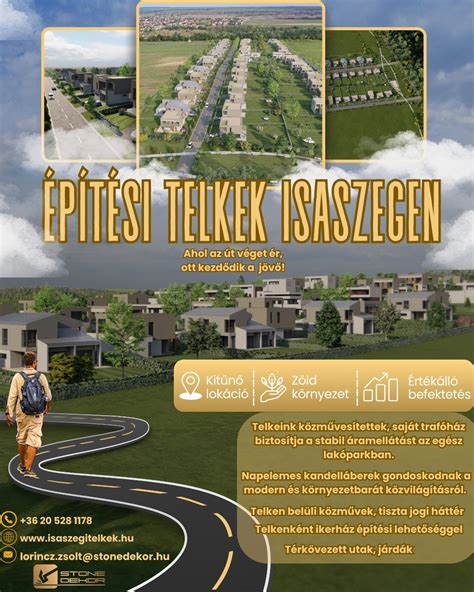 Telekhatárok és közművek elhelyezkedése egy építési telken