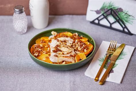 Grillezett saláta és narancsos ragu