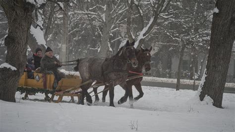 Mátrai falucska télen