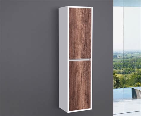 Fürdőszoba szekrény dió színben