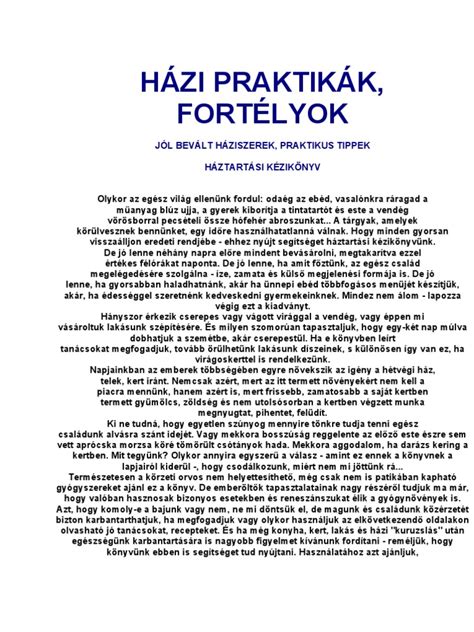 Házi folteltávolító praktikák táblázat