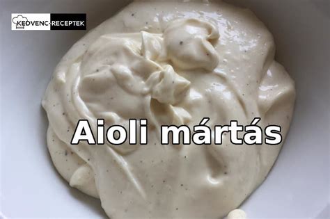 aioli mártás egy tálban