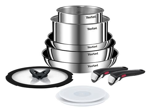 Tefal Ingenio levehető fogantyú és edények illusztrációja