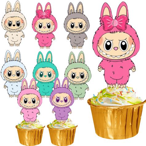 Különböző illatos muffin figurák gyűjteménye