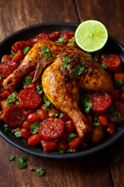 Chorizo és csirke fűszerekkel