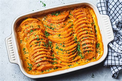 Édesburgonya-gratin