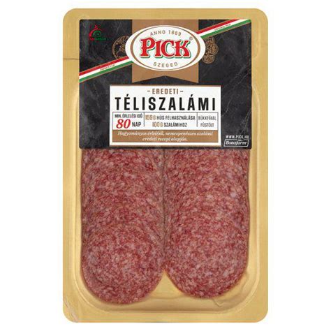 Auchan üzlet belső képe, Pick téliszalámi polcon